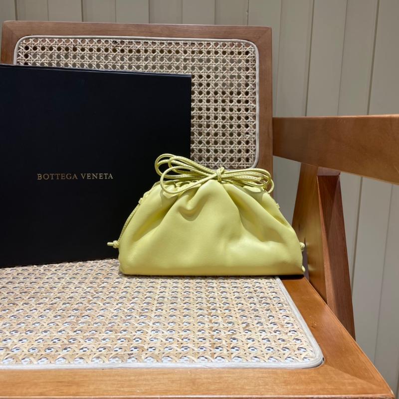 Bottega Veneta Clutches Bags 585852 Premium Plain Egg Yellow